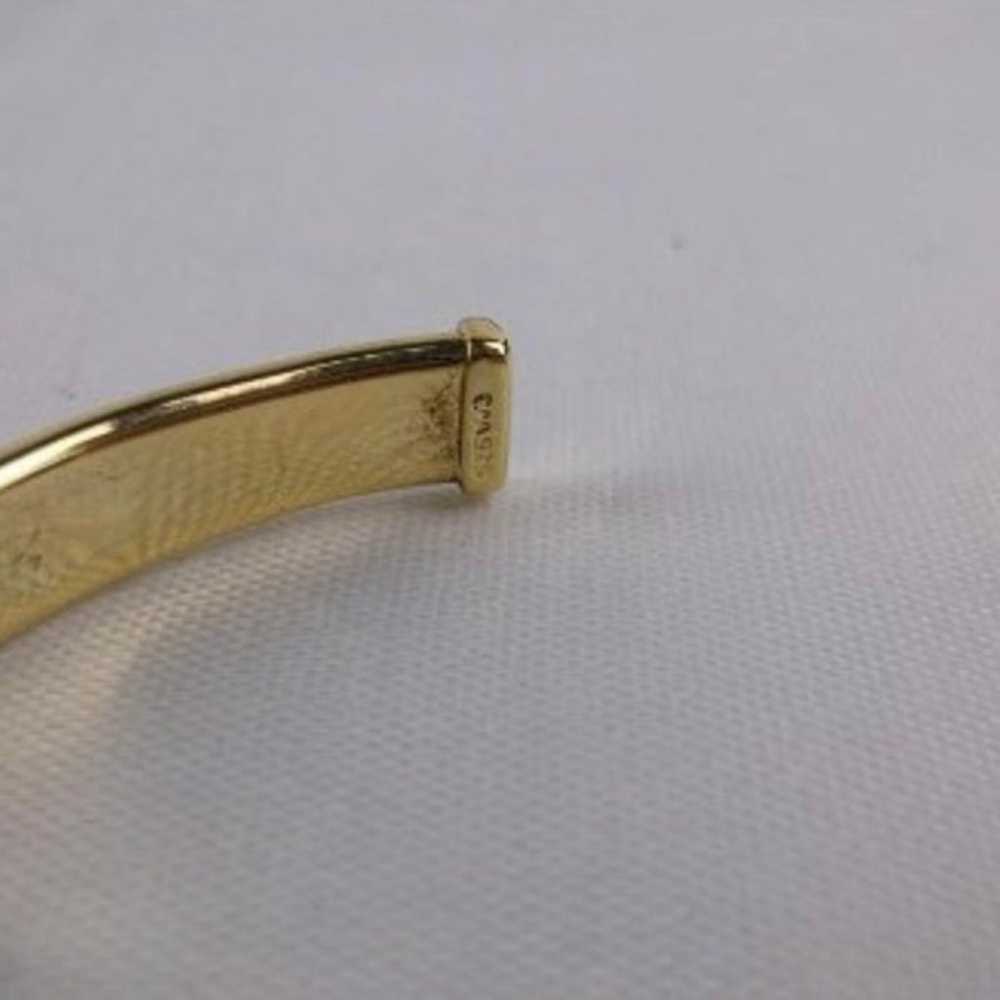 Vintage gold over Sterling Silver soft cuff brace… - image 3
