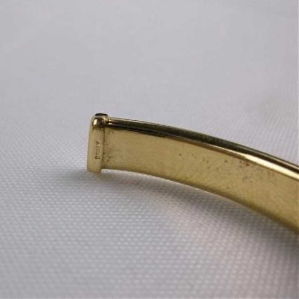 Vintage gold over Sterling Silver soft cuff brace… - image 4