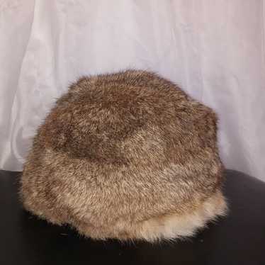 Vintage hat real rabbit fur made in france - image 1