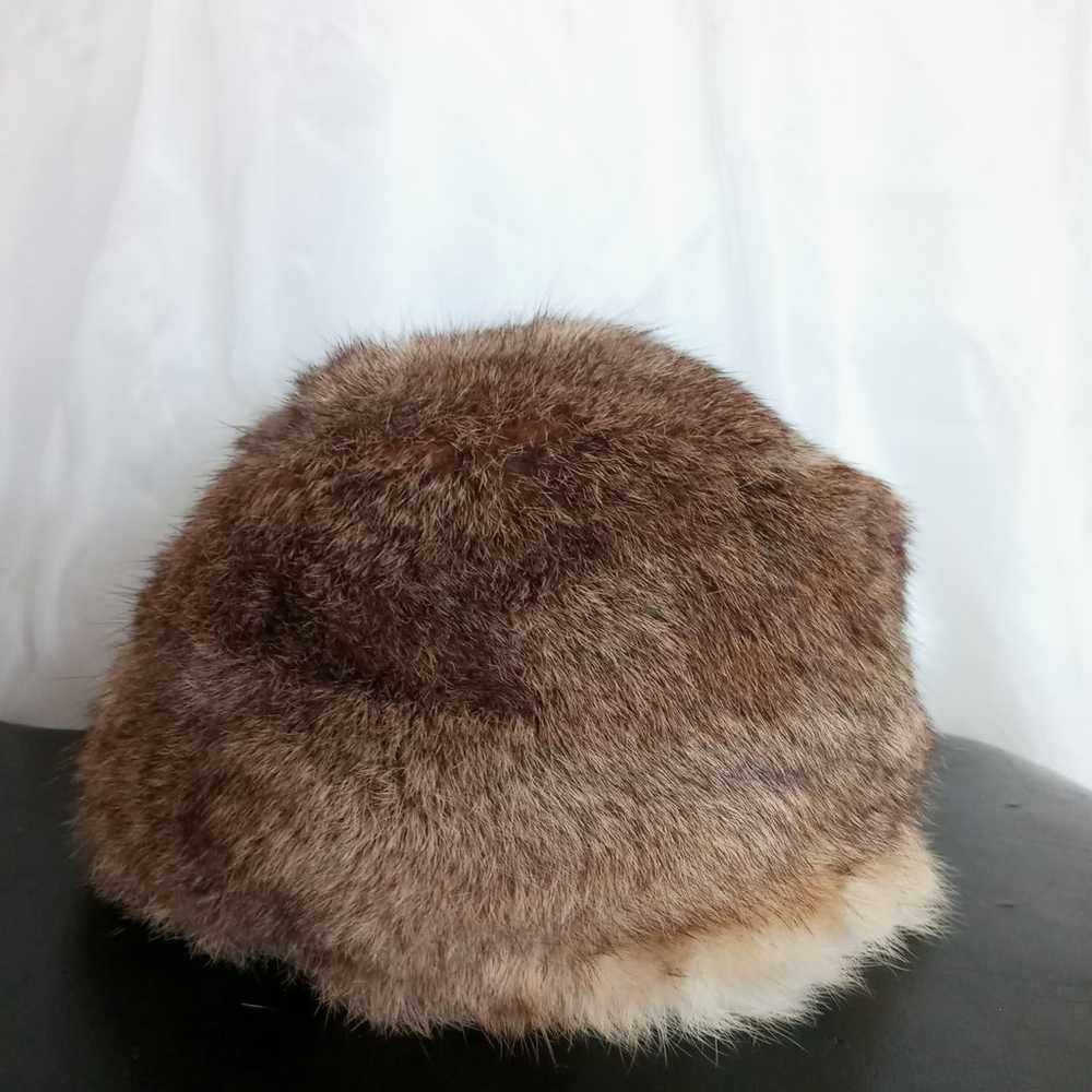 Vintage hat real rabbit fur made in france - image 6