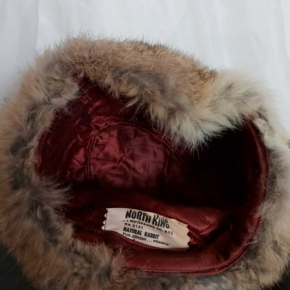 Vintage hat real rabbit fur made in france - image 7