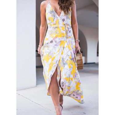 Yumi kim lexey silk wrap outlet dress