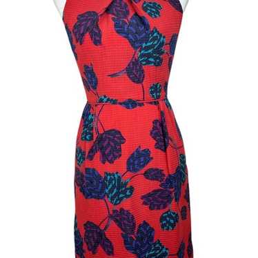 Marc By Marc Jacobs Corvette Red Multi Silk Dress… - image 1