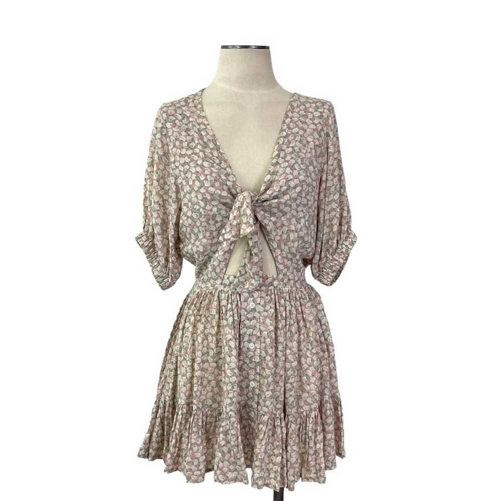 Faithfull the Brand- Margot Tie Front Dress Size … - image 1