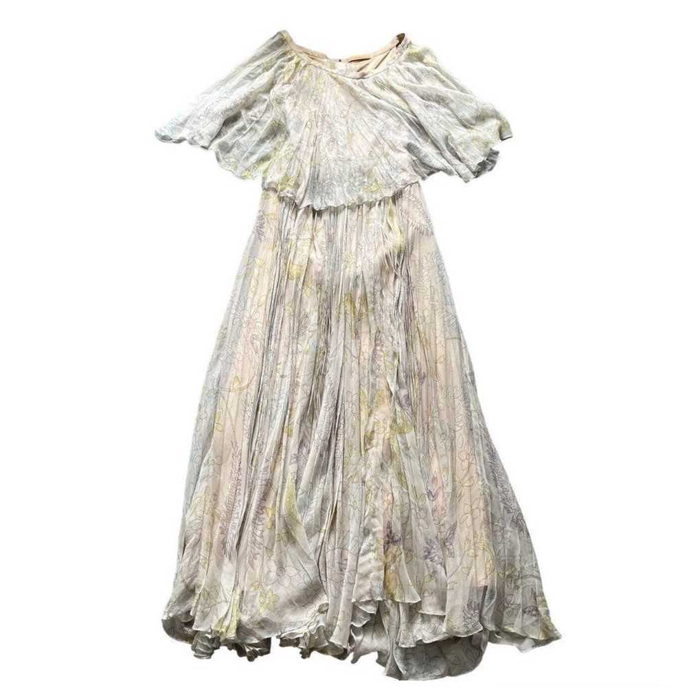 Floral Silk Dress Maxi - image 1