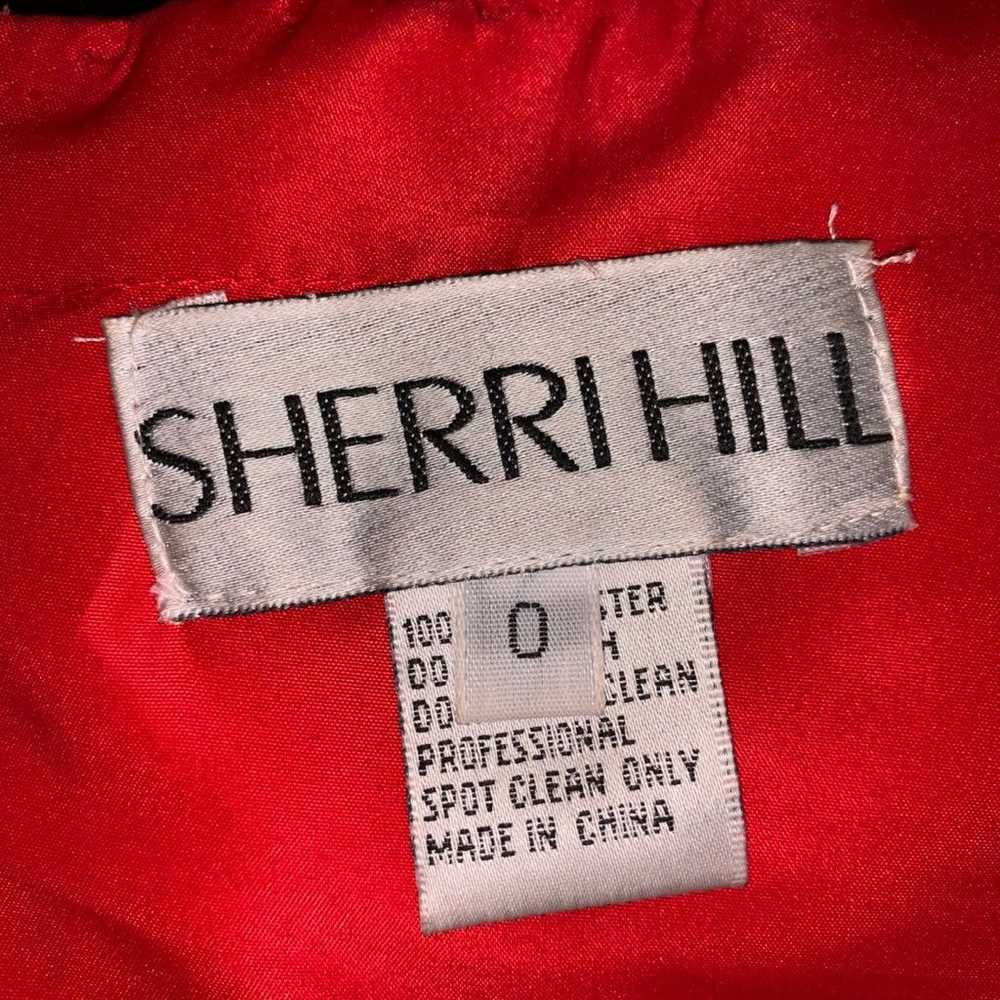 Sherri Hill Floral Red Dress - image 10