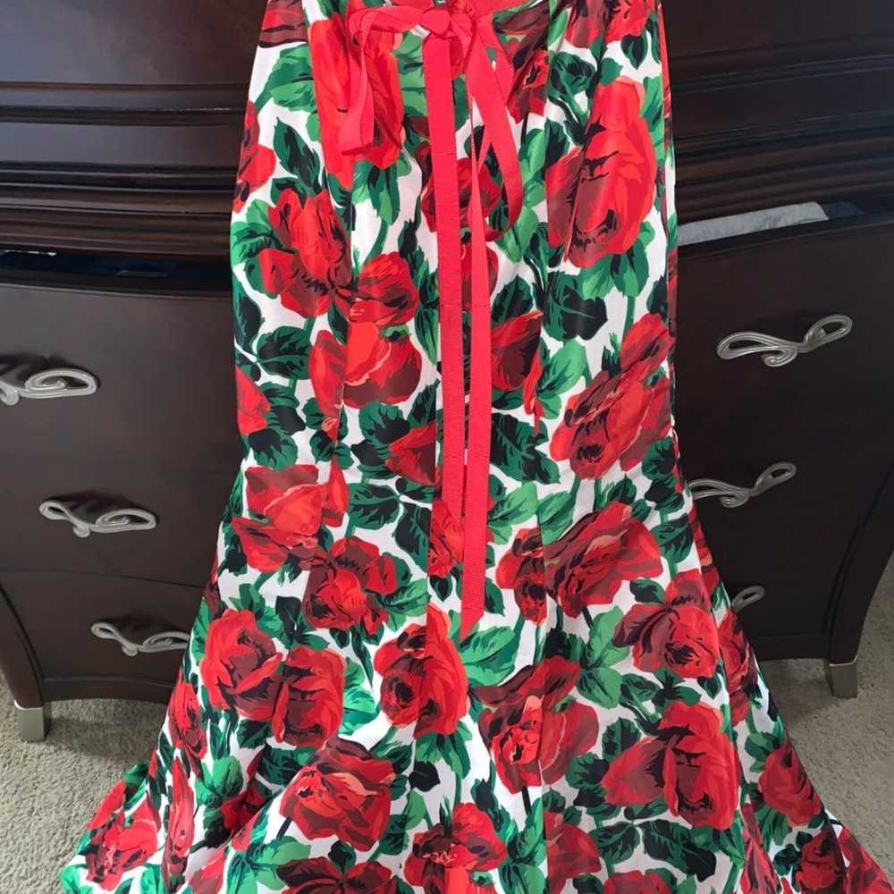 Sherri Hill Floral Red Dress - image 5
