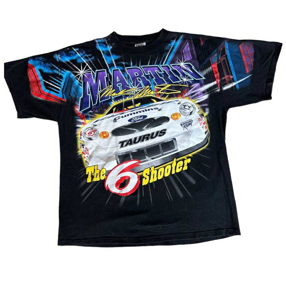 Tultex Vintage 1999 Mark Martin NASCAR Shirt XXL … - image 9