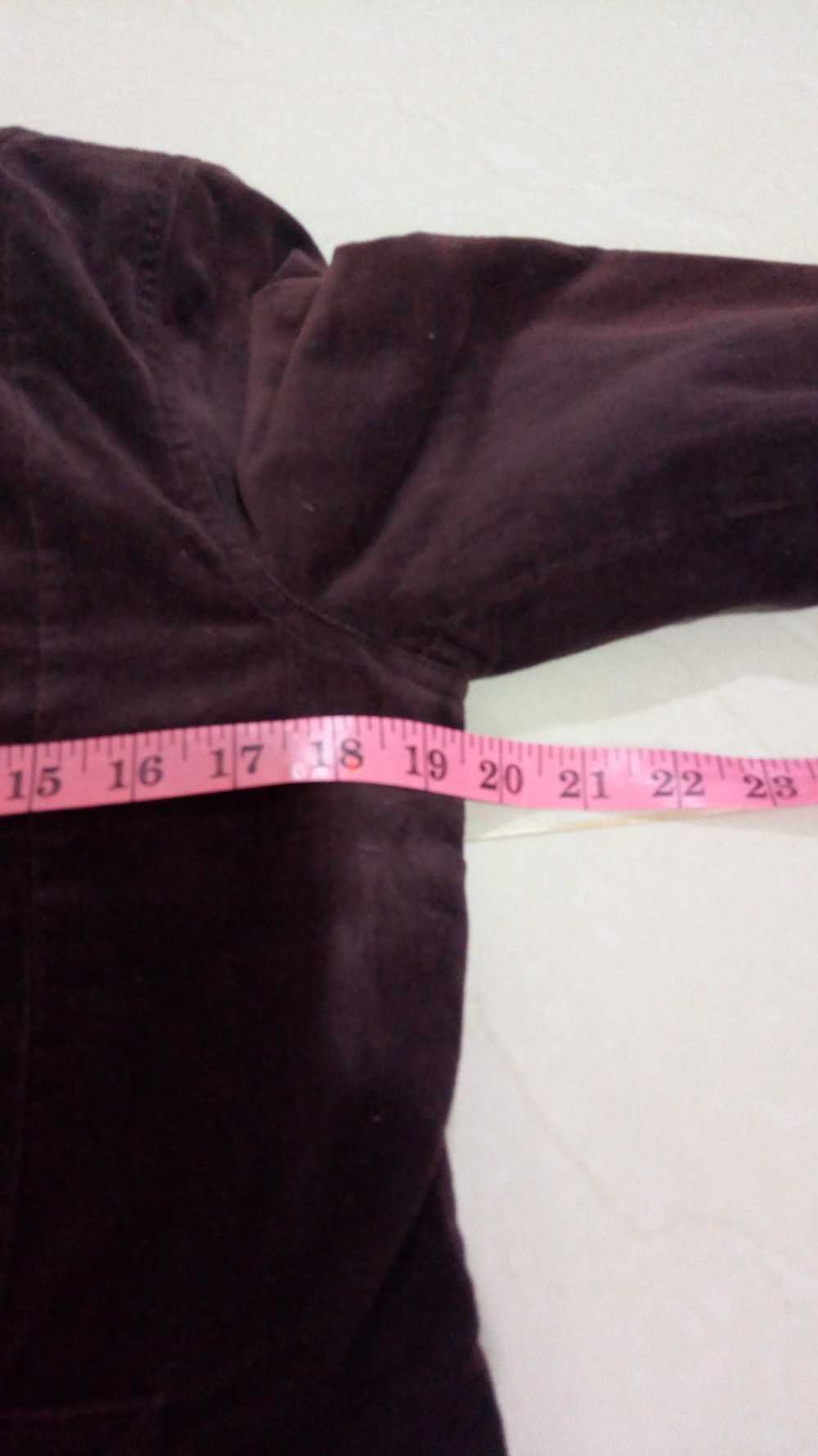 Japanese Brand Giordano Velvet Jacket size S - image 10
