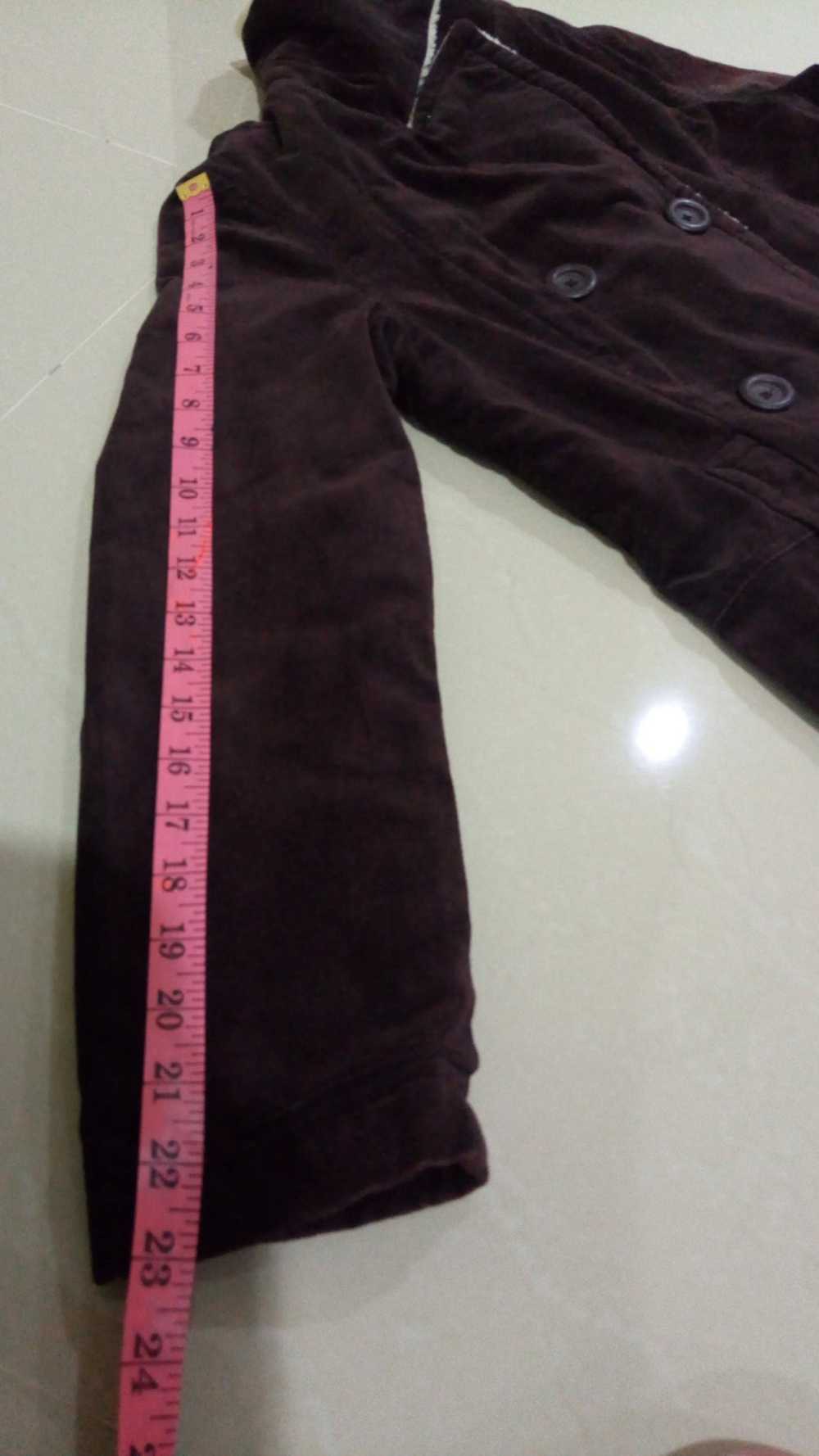Japanese Brand Giordano Velvet Jacket size S - image 12