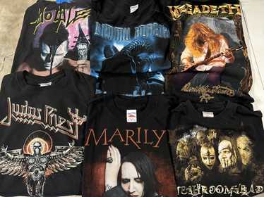 Band Tees × Marilyn Manson × Megadeth Bundle Y2K … - image 1