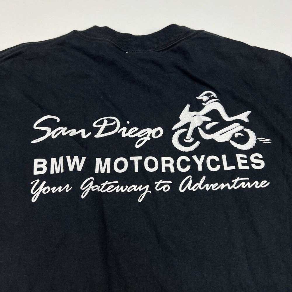 Hanes Vintage BMW Motorcycles San Diego Shirt Men… - image 8