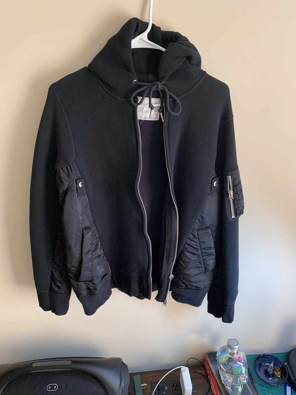 Sacai Sacai Ma-1 hybrid hoodie - image 1