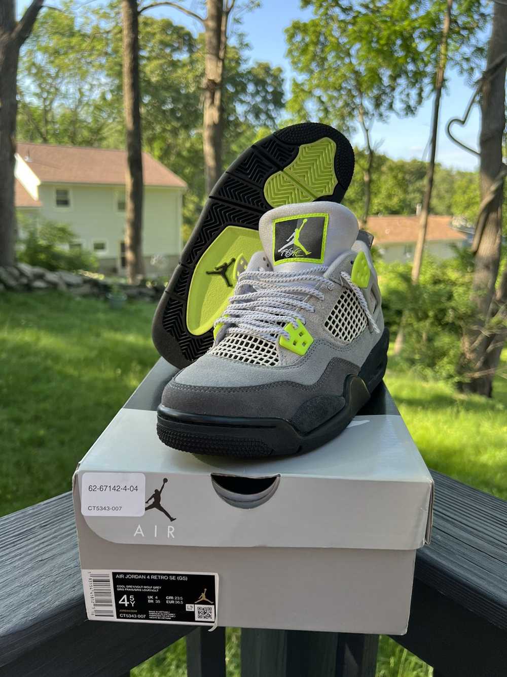 Jordan Brand × Nike Jordan 4 Retro SE Neon 95 - image 2