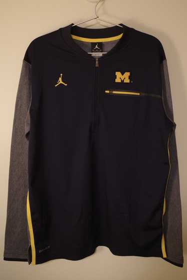 Jordan university of michigan football navy sideline flash heavyweight 2024 jacket