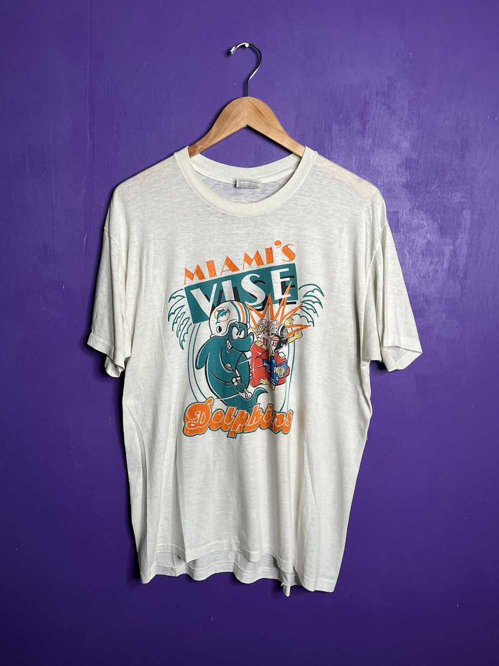 Made In Usa × NFL × Vintage Vintage 80s Miami Dol… - image 1