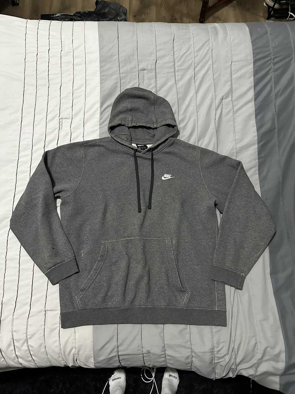 Nike × Streetwear × Vintage Grey nike hoodie - image 1