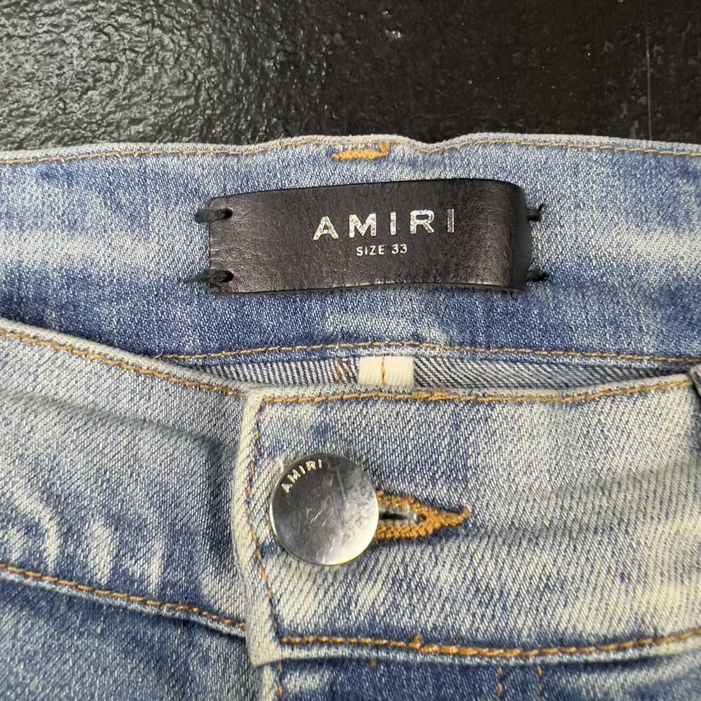 Amiri Amiri Blue Stripe Jeans - image 3