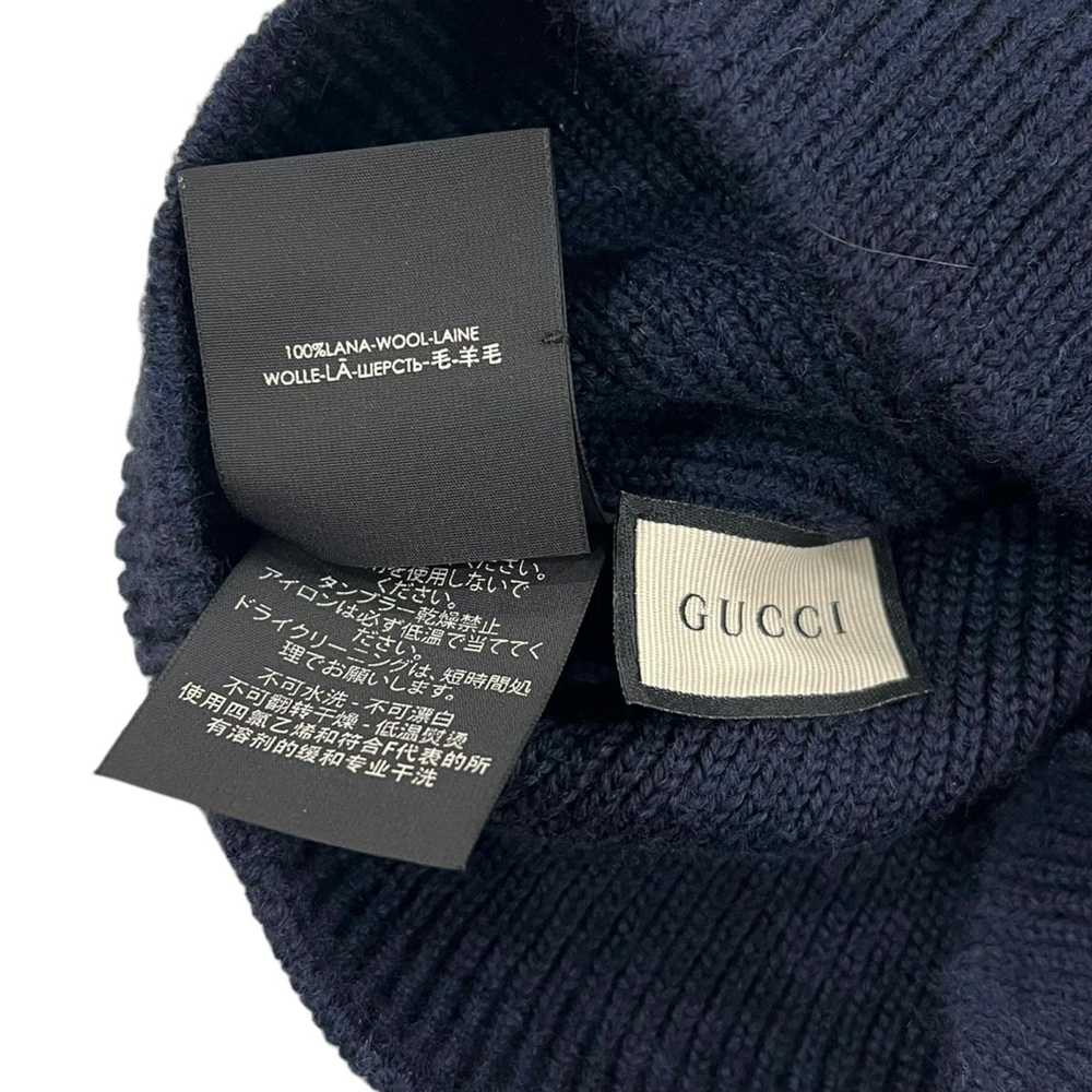 Gucci Gucci GG Logo Wool Beanie - image 5