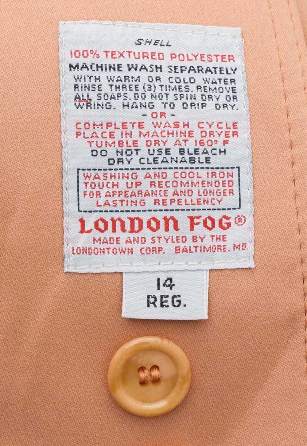 Vintage LONDON FOG Women's US 14 Raincoat Trench … - image 4