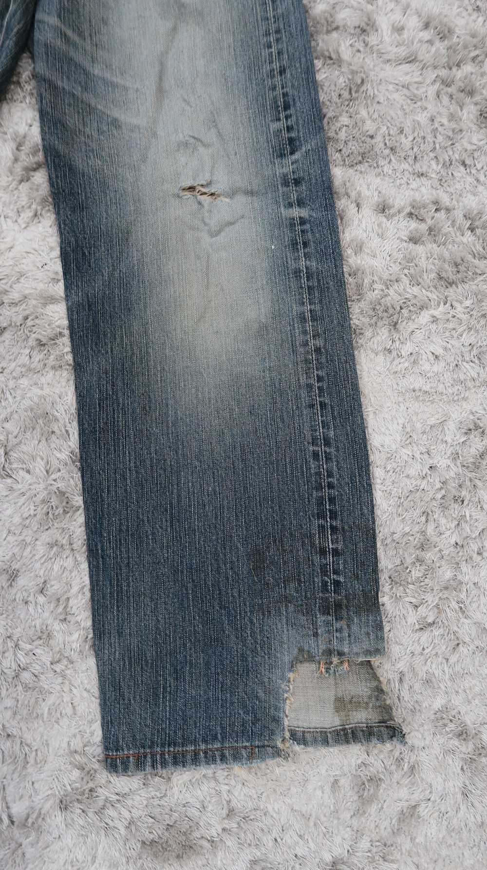 Distressed Denim × Edwin × Vintage Vtg Edwin 505z… - image 5