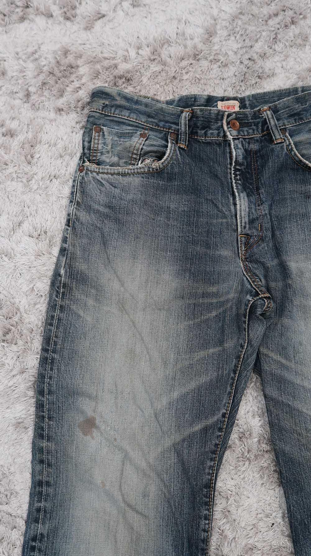 Distressed Denim × Edwin × Vintage Vtg Edwin 505z… - image 8