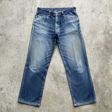 LUCKY BRAND Mens Navy Straight Leg, Straight Fit Denim Jeans W32/ L30