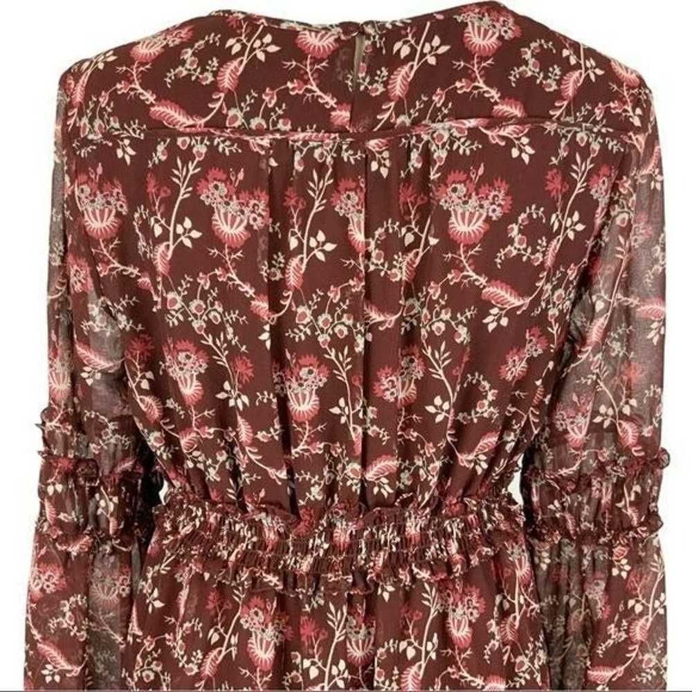 Max Studio Floral Ruffle Smocked Long Sleeve Dres… - image 3