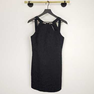 Versace Jeans Couture 42 Black Metallic Floral Vi… - image 1