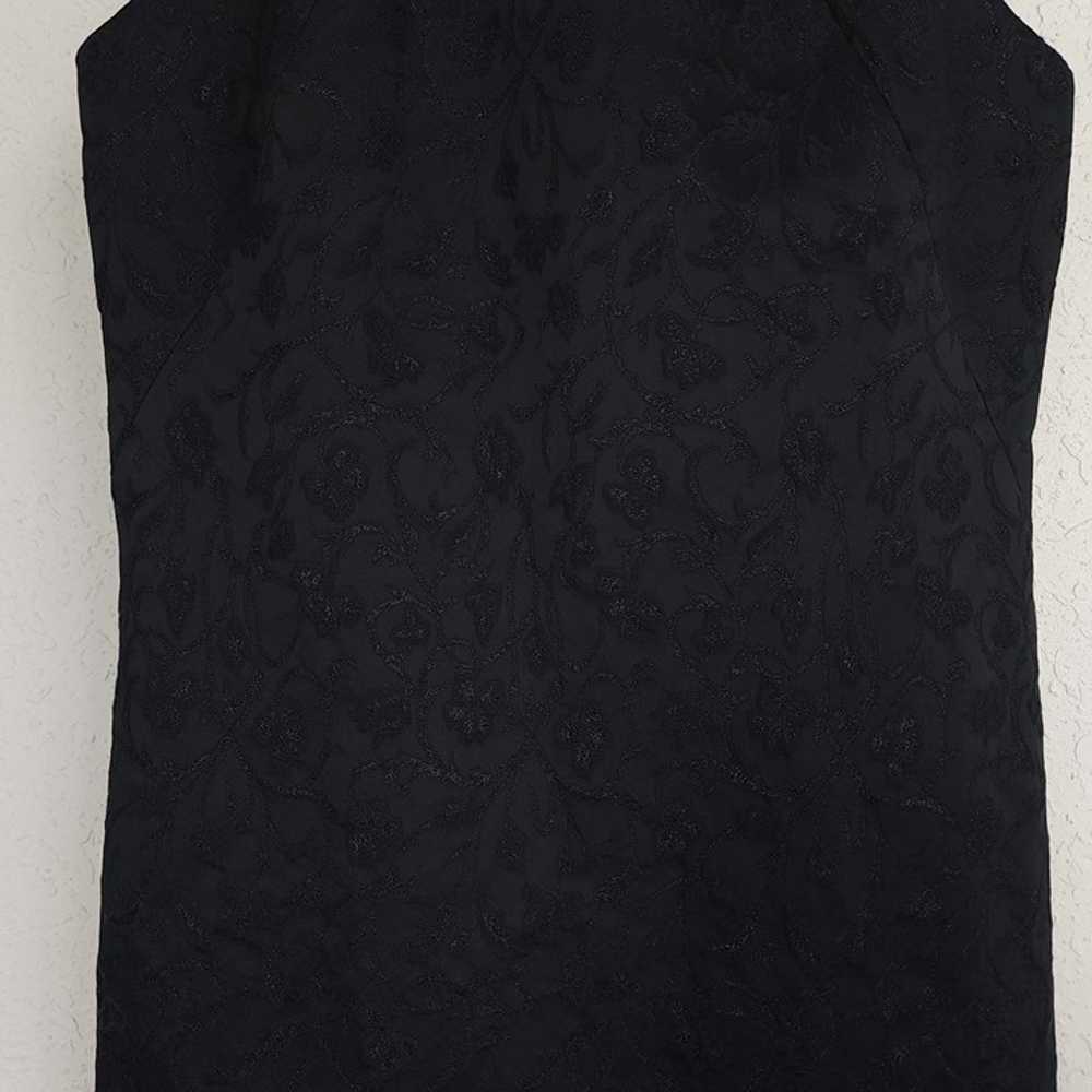 Versace Jeans Couture 42 Black Metallic Floral Vi… - image 3
