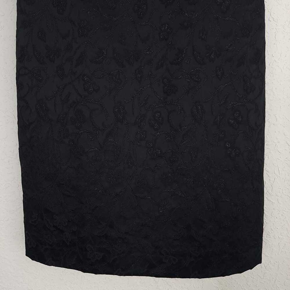 Versace Jeans Couture 42 Black Metallic Floral Vi… - image 4