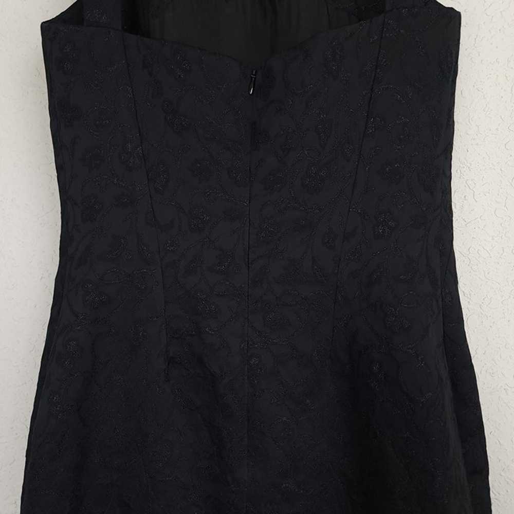 Versace Jeans Couture 42 Black Metallic Floral Vi… - image 8