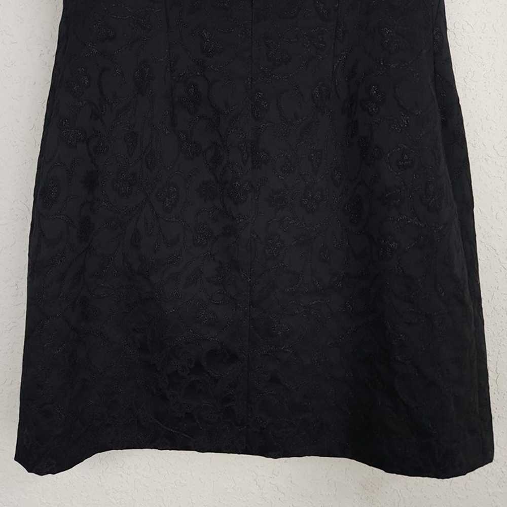 Versace Jeans Couture 42 Black Metallic Floral Vi… - image 9