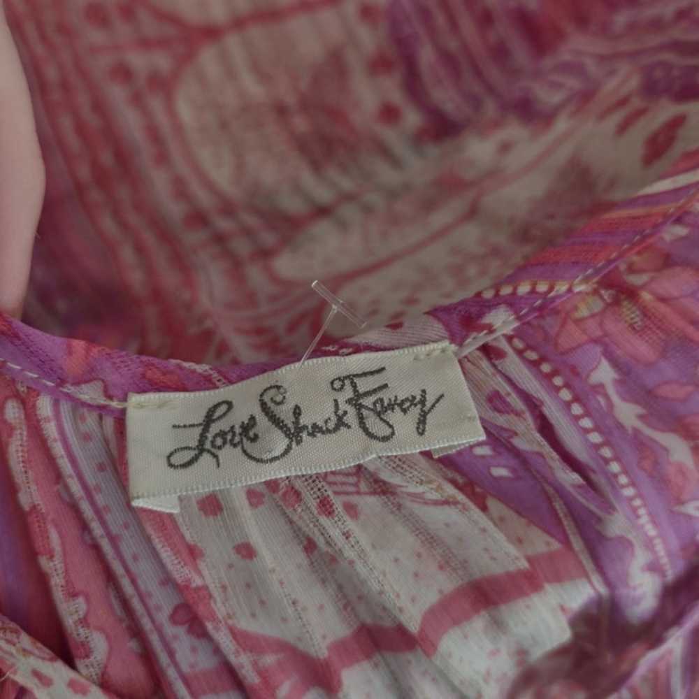 LoveShackFancy Ilsa silk long sleeve floral sheer… - image 9