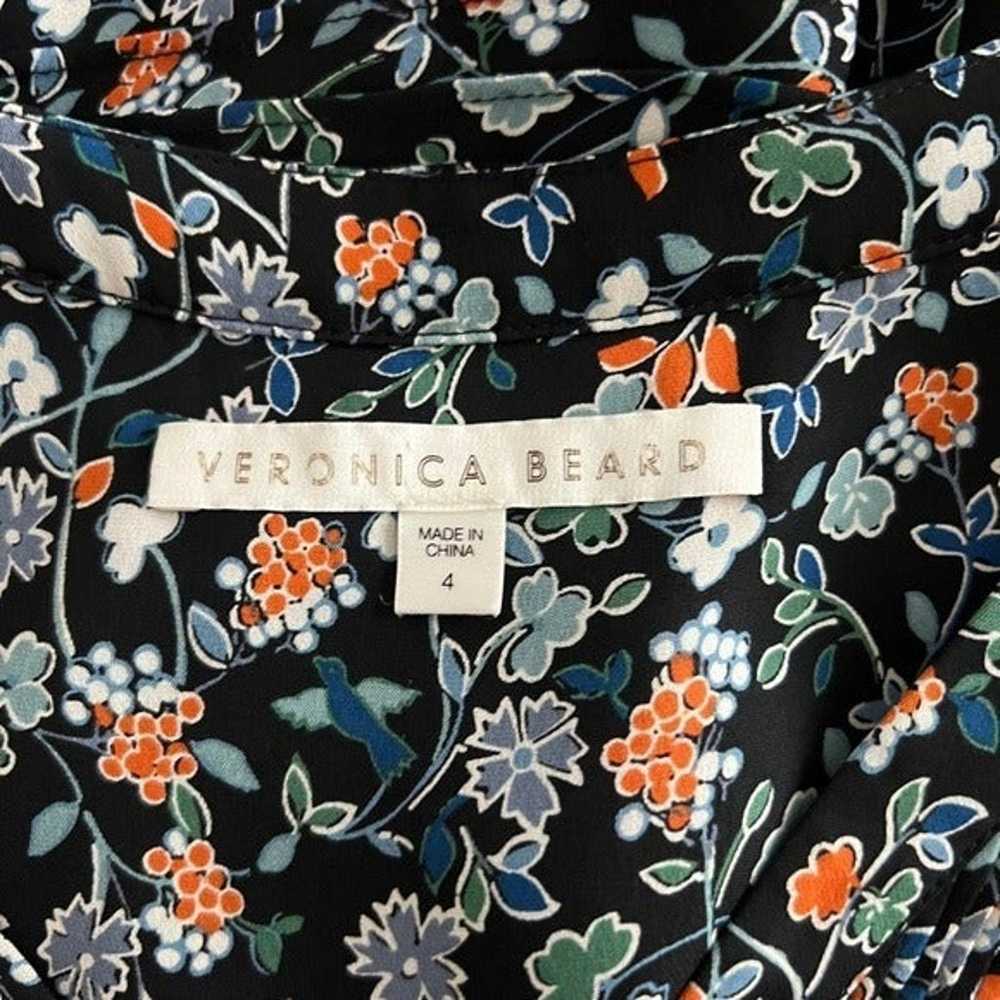 Veronica Beard - August Pintucked Floral Silk Boh… - image 9