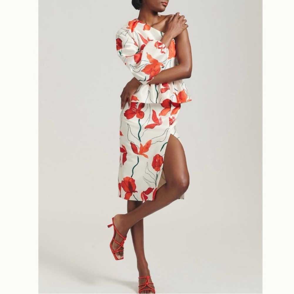 Anthropologie Hutch One-Shoulder Peplum Dress Siz… - image 3