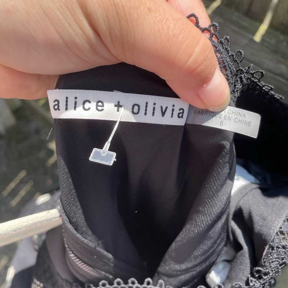 ALICE + OLIVIA WYLIE BLACK FLORAL DRESS - image 3