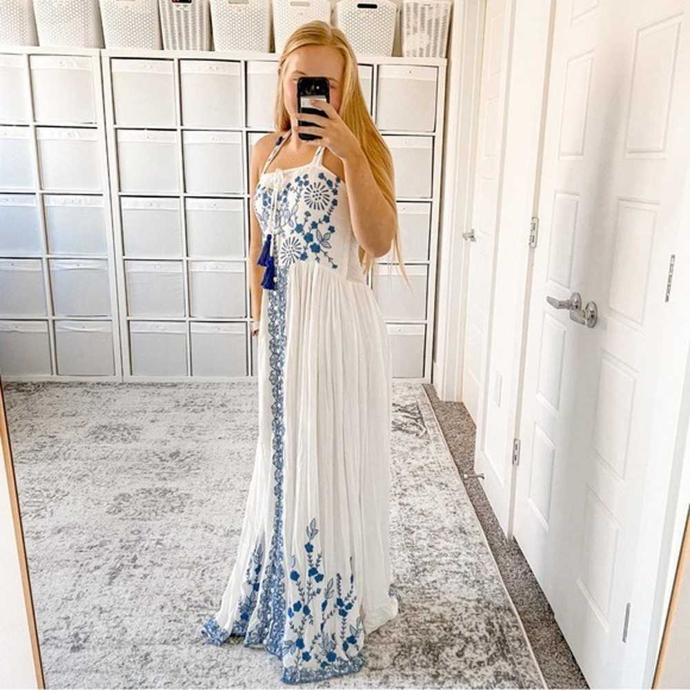 Fillyboo Embroidered Halter Maxi Dress - image 3