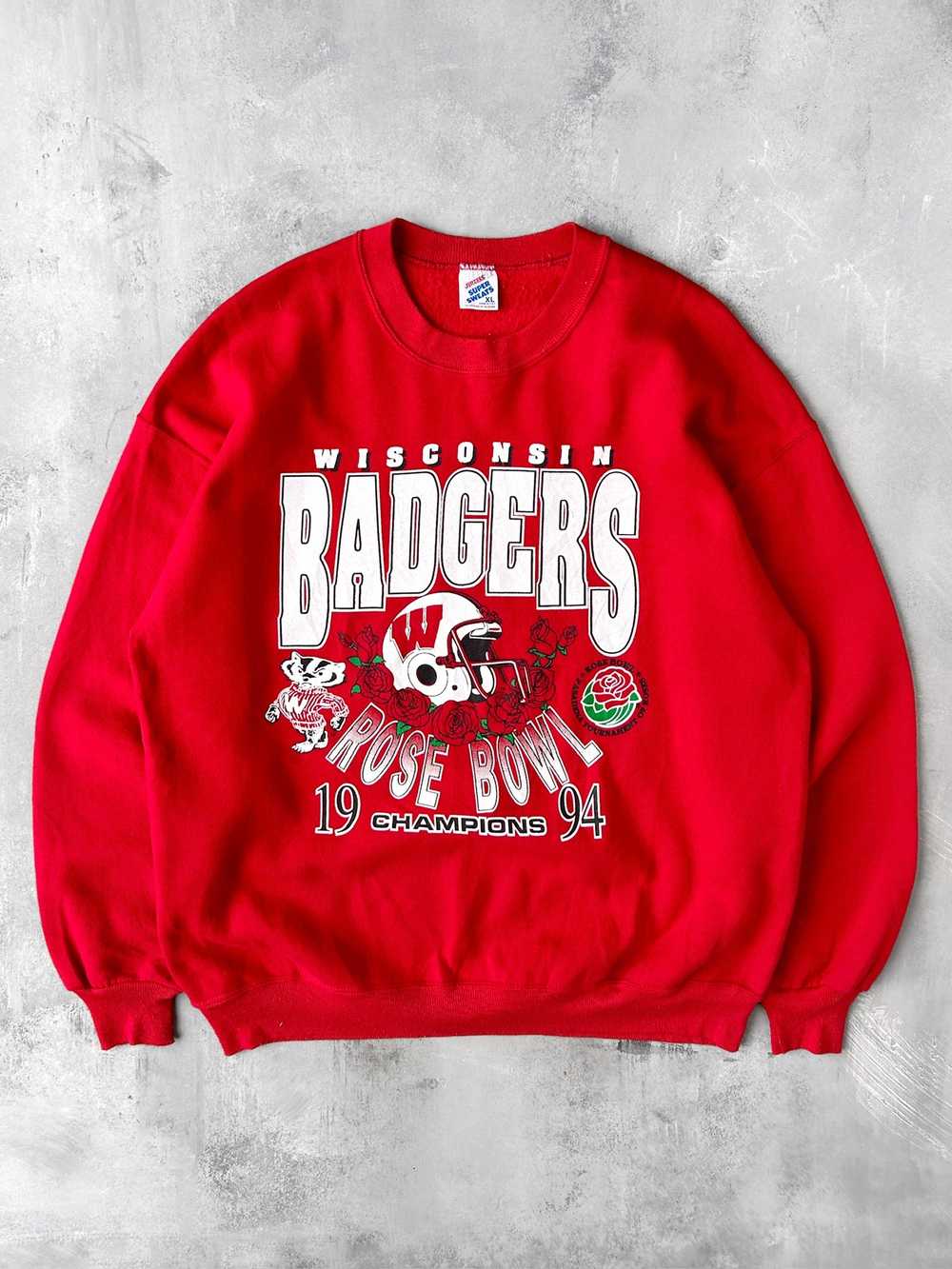 Wisconsin Badgers Rose Bowl Sweatshirt '94 - XL - image 1