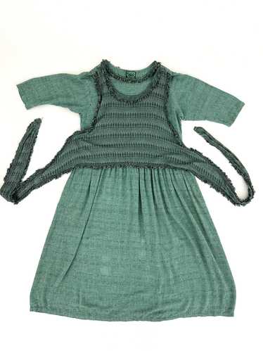 80s Outback Woven Jacquard Dress
