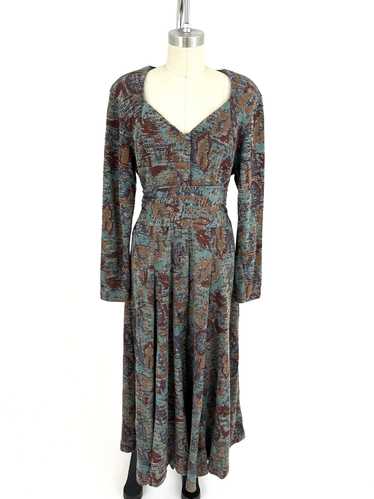 80s Outback Intarsia Maxi Dress