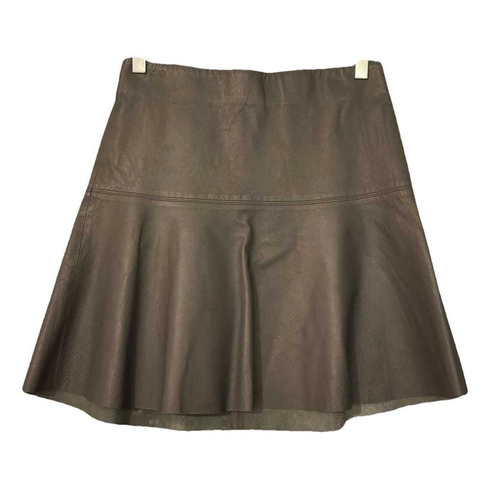 Vince Leather mini skirt - image 1