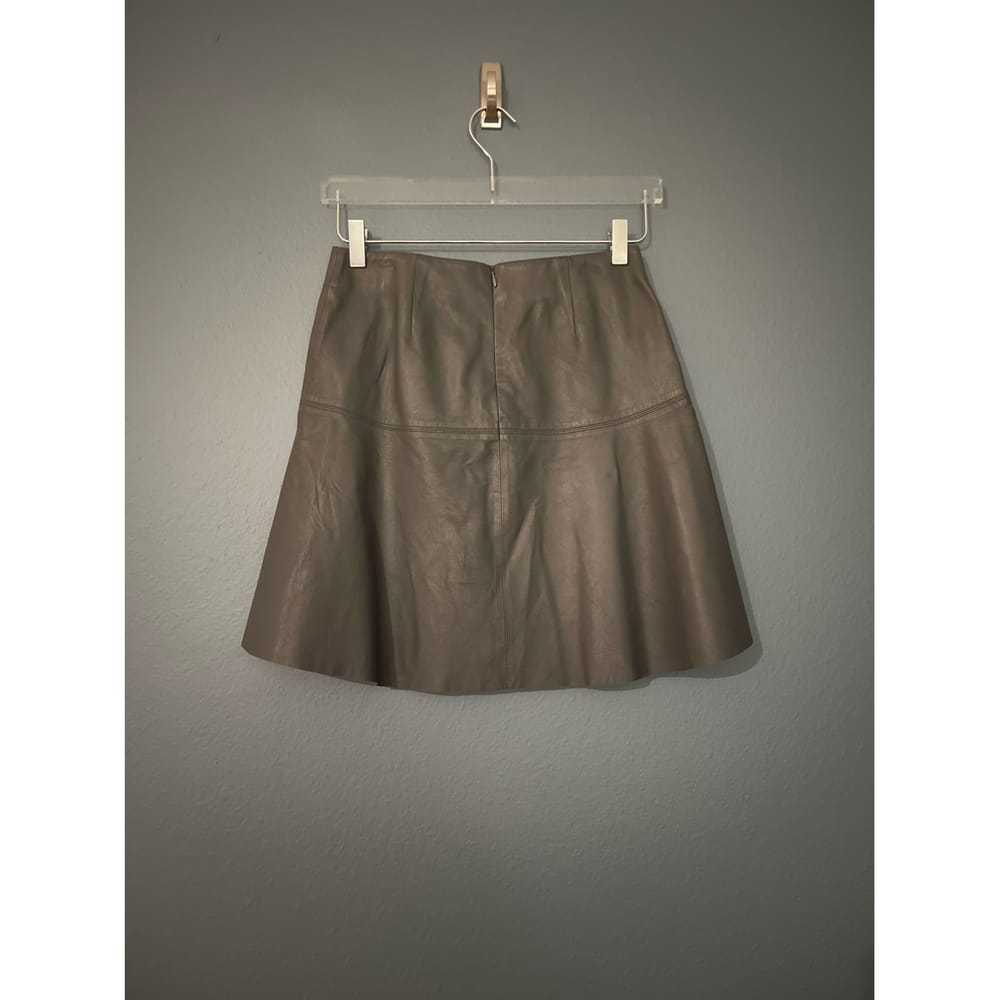 Vince Leather mini skirt - image 2