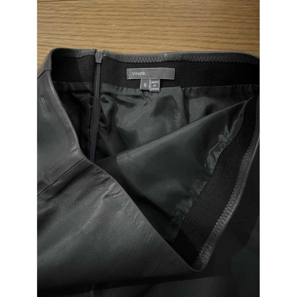 Vince Leather mini skirt - image 3