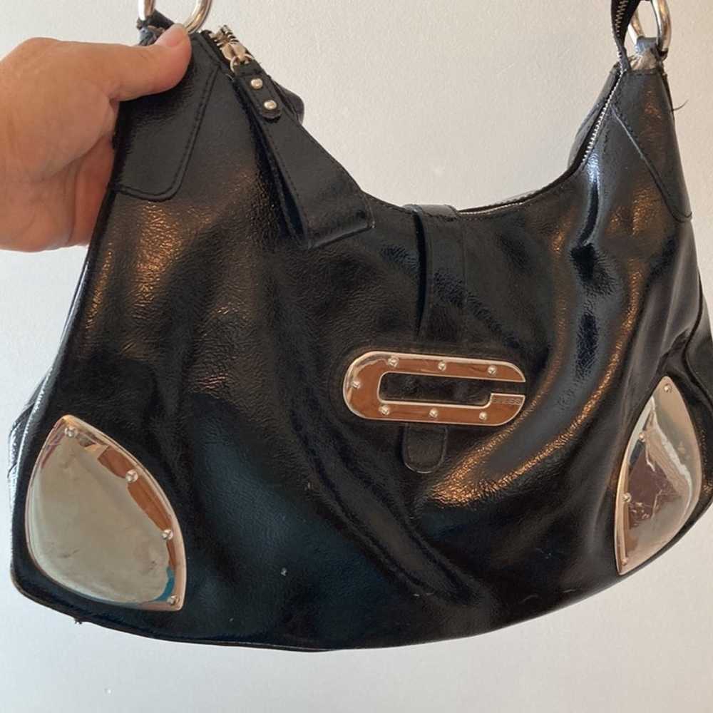 Vintage Guess 90s black large synthetic leather h… - image 2