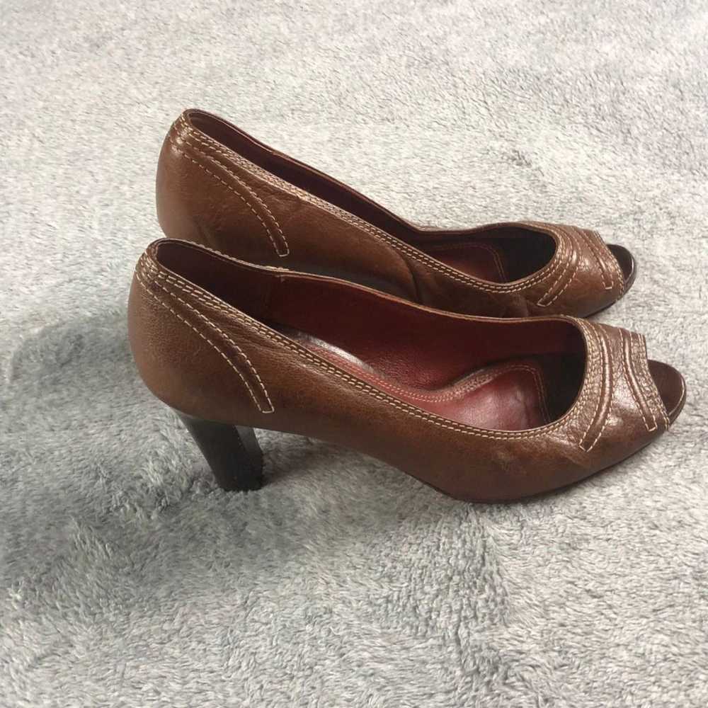 Coach Vintage Celeste Peep Toe Pump Heels Sandals… - image 4