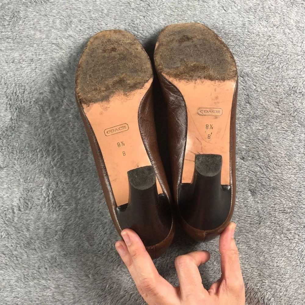 Coach Vintage Celeste Peep Toe Pump Heels Sandals… - image 6