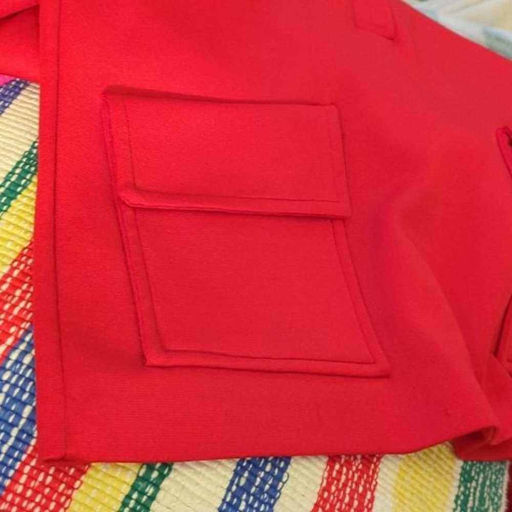 Vintage Red Angelli Mod Tunic top - image 6