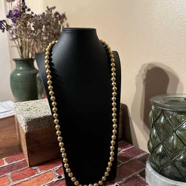 Stunning Kenneth Jay Lane gold tone faux pearl ne… - image 1