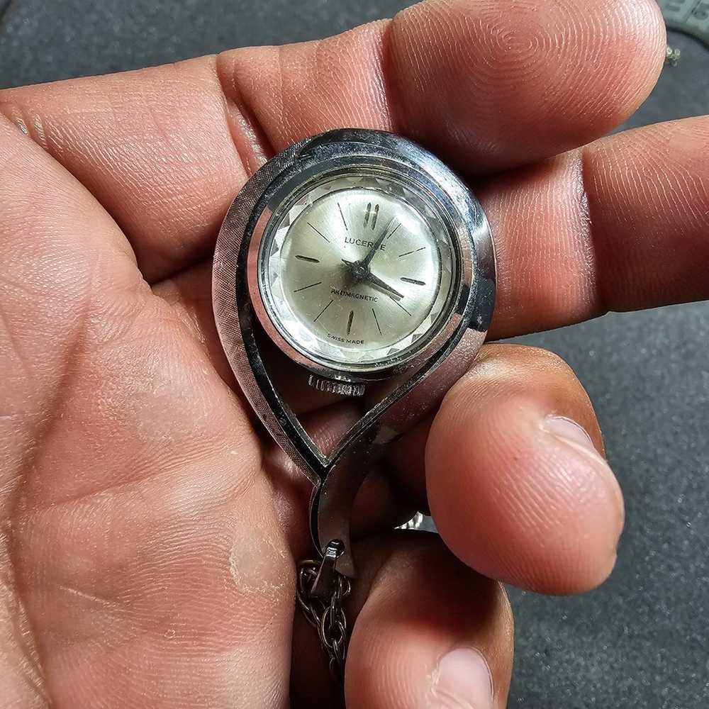 Vintage LUCERNE Swiss Made Antimagnetic Watch Pen… - image 1